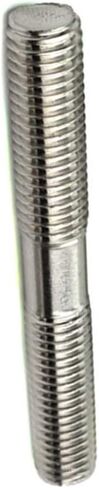 bnafes M8x60mm Push Rod Double End Thread Stud Tight Adjustable 304 Stainless Steel Silver Tone Pack of 8 in Saudi Arabia