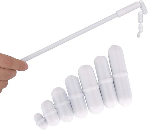 Buytra 7 قطع PTFE خلاط تحريك مغناطيسي وقضيب تحريك مغناطيسي 11.8 بوصة، أبيض in Kuwait