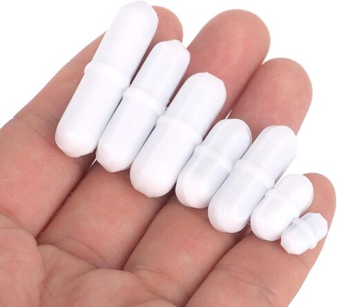 Buytra 7 قطع PTFE خلاط تحريك مغناطيسي وقضيب تحريك مغناطيسي 11.8 بوصة، أبيض in Kuwait