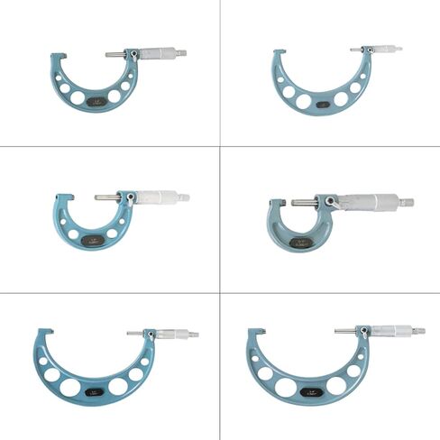 marddpair 6 Pcs 0-6 Outside Micrometer 0.0001 Carbide Standards Micrometers in Kuwait