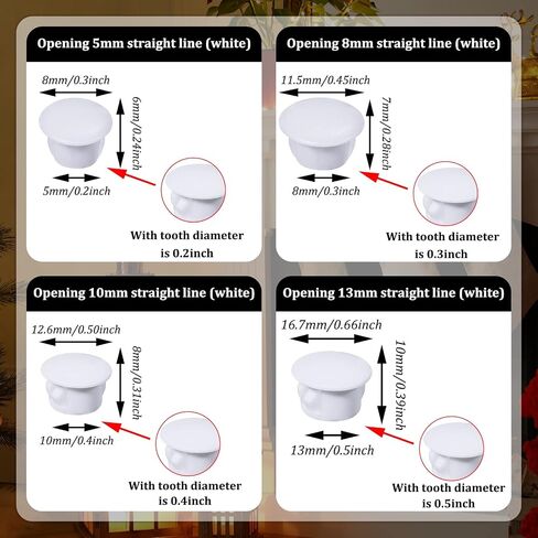 4 Sizes White Plugs Hole Cabinet Hole Plugs Plastic Plugs for Holes in Locking Hole Tube Furniture (3/16 Inch,5/16 Inch,3/8 Inch,1/2 Inch)(100 Pieces) in Saudi Arabia