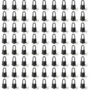 SafiSwords Waterproof Padlocks Keyed Alike for Outdoor use, Covered Heavy Duty Laminated Steel Lock, 1-9/16 Inch. Wide, Long Padlock, Pack of 12 in Kuwait
