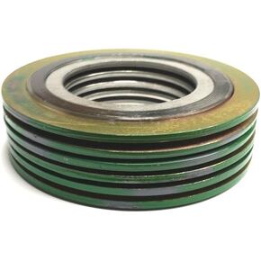 Sterling Seal & Supply SSS 9000IR1316GR2500X6 حشية ملفوفة حلزونية مع حلقة داخلية 316SS، مقاس أنبوب 1 بوصة × شفة فئة 2500# × 316SS/جرافيت مرن (عبوة من 6) in Saudi Arabia