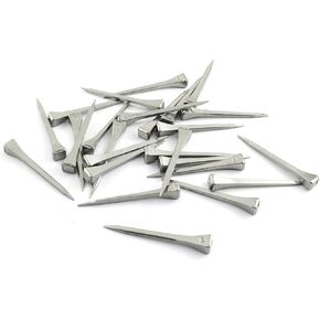 DZS Elec 25pcs E5 Horseshoe Nail 2.1 Inch Copper Plating Steel Horse Shoe Nails Craft High Tensile Strength Precision Nails