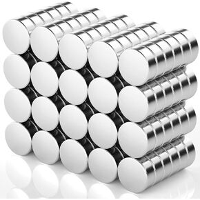 FINDMAG 100 Pack Strong Refrigerator Magnets, 5x3mm Small Magnets for Whiteboard, Neodynium Magnets Fridge, Mini Round Magnetic Dots for Office, Kitchen, DIY Magnets for Crafts
