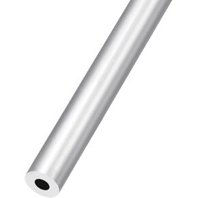 6063 Aluminum Tube (8mm OD x 4mm ID x 300mm L), Aluminum Round Tubing - for Home Furnishing, Machinery, DIY Handicraft
