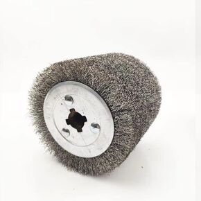 أداة تكييف سطح الطبل بفرشاة سلكية من الفولاذ المقاوم للصدأ مقاس 4.7 بوصة × 4 بوصة، عجلة رسم عجلة فرشاة سلكية من الفولاذ المقاوم للصدأ بقطر 120 مم لتلميع الأسطح المعدنية وإزالة الصدأ (سلك 0.3 مم) in Kuwait