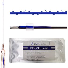 Pdo Thread (cog 4D L (tip)21G 60mm) For Face Lift /360R Cog Thread Lift/Pdo Cog Thread 60mm Blunt (10pieces per pack)…