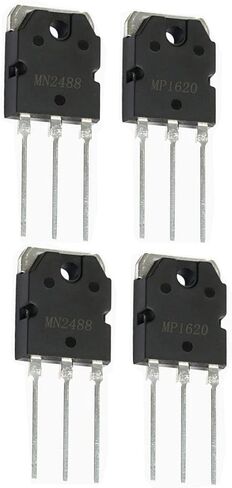 YEGAFE 2 قطعة MN2488 + 2 قطعة MP1620 2 زوج TO-3PN ترانزستورات الطاقة 150 واط 10A 150 فولت NPN PNP جديد in Kuwait