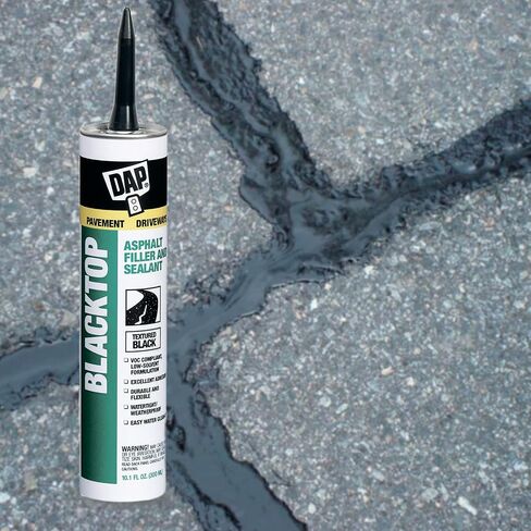DAP 27065 12 Pack 10.1 oz. Blacktop Asphalt VOC-Compliant Filler and Sealant, Textured Black in Saudi Arabia