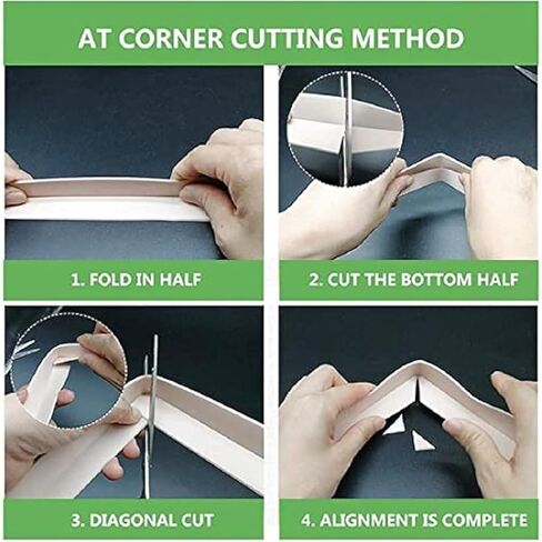 شريط مانع التسرب بشريط السد، شريط ختم PVC ذاتي اللصق مقاوم للماء، شريط إغلاق السد الأبيض مقاس 1.5 بوصة × 10.5 قدم لحوض حوض المطبخ، والحمام، والكونترتوب، والدش، وواقي مانع التسرب لحافة حوض الاستحمام in Kuwait