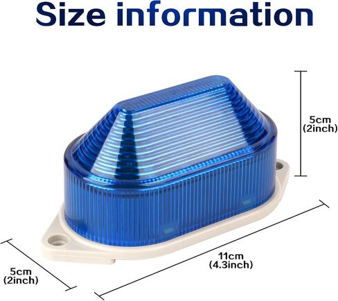 Nxtop الصناعية التيار المتناوب 110 فولت الأزرق LED تحذير ضوء لمبة إشارة برج مصباح فلاش ثابت (N-3051 110 فولت التيار المتناوب) in Saudi Arabia