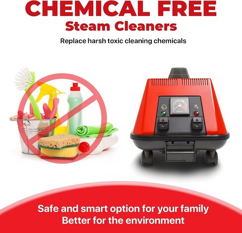 منظف ​​بخار سارجنت - منظف بخار تجاري احترافي متعدد الأغراض للخدمة الشاقة - الأفضل للبلاط والجص والفرن والموقد والأرضيات والنوافذ والمطبخ والحمام وتفصيل السيارات والمزيد in Kuwait