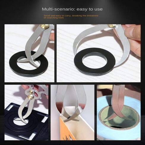 Smgda مقياس محسس من الفولاذ المقاوم للصدأ، مقياس السُمك، مقياس العمق، مسطرة القطر الخارجي الداخلي، الفرجار الداخلي/الخارجي، مسطرة الجيب، أداة قياس إمبراطوري لقياس عرض الفجوة/سمك الخشب in Kuwait