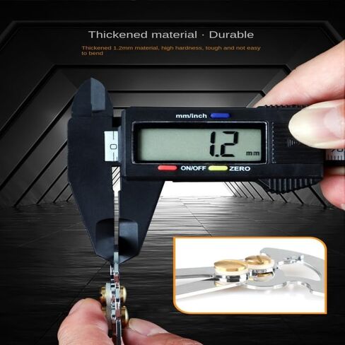 Smgda مقياس محسس من الفولاذ المقاوم للصدأ، مقياس السُمك، مقياس العمق، مسطرة القطر الخارجي الداخلي، الفرجار الداخلي/الخارجي، مسطرة الجيب، أداة قياس إمبراطوري لقياس عرض الفجوة/سمك الخشب in Kuwait