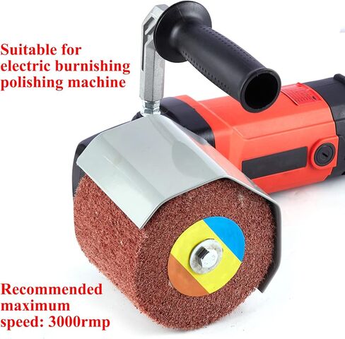 مجموعة من 8 قطع من العجلات غير المنسوجة لرسم الأسلاك الكاشطة للمعالجة السطحية للمنتجات المعدنية، 120 × 100 مم، الحصباء: 80 * 2، 120 * 2، 180 * 2، 240 * 2 in Kuwait