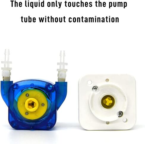 مضخة تمعجية صغيرة 12 فولت محرك بتيار مستمر Kamoer KPHM100 عمر خدمة طويل مضخة جرعات سائلة عالية الدقة 100 مل/دقيقة 3 مم معرف × 5 مم OD in Kuwait