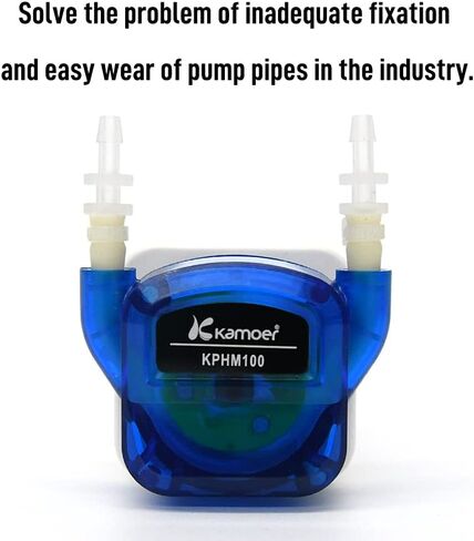 مضخة تمعجية صغيرة 12 فولت محرك بتيار مستمر Kamoer KPHM100 عمر خدمة طويل مضخة جرعات سائلة عالية الدقة 100 مل/دقيقة 3 مم معرف × 5 مم OD in Kuwait