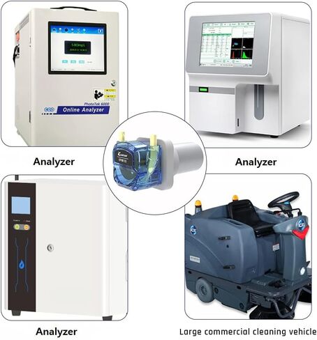مضخة تمعجية صغيرة 12 فولت محرك بتيار مستمر Kamoer KPHM100 عمر خدمة طويل مضخة جرعات سائلة عالية الدقة 100 مل/دقيقة 3 مم معرف × 5 مم OD in Kuwait