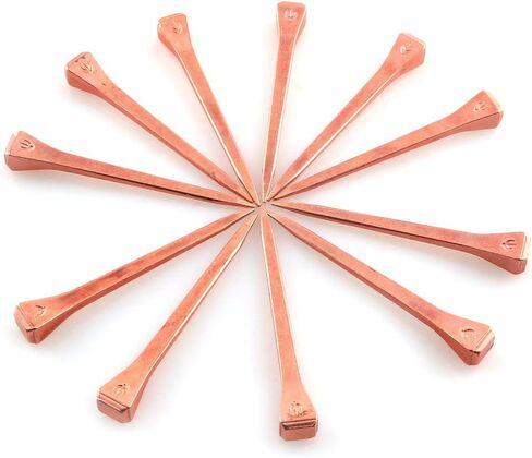DZS Elec 25pcs E5 Horseshoe Nail 2.1 Inch Copper Plating Steel Horse Shoe Nails Craft High Tensile Strength Precision Nails in Saudi Arabia