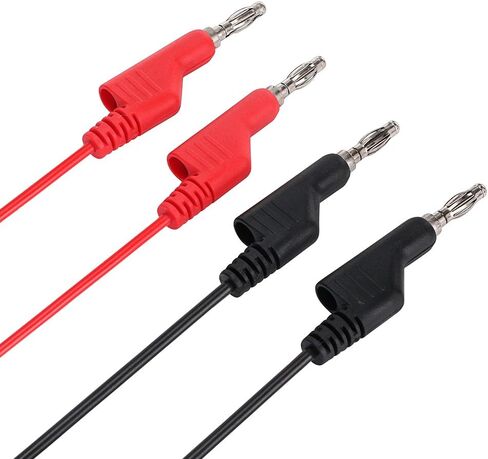 Sumnacon Multimeter Test Lead Set - Stackable Banana Plug to Test Hook, Banana Plug to Alligator Clips Test Cable Kit, Flexible Silicone Electrical Test Wire Leads with Protective in Saudi Arabia