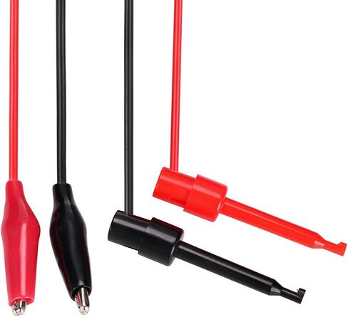 Sumnacon Multimeter Test Lead Set - Stackable Banana Plug to Test Hook, Banana Plug to Alligator Clips Test Cable Kit, Flexible Silicone Electrical Test Wire Leads with Protective in Saudi Arabia