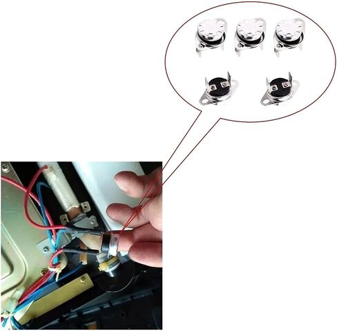 Fielect 2Pcs KSD301 Thermostat 145°C/293°F Normally Closed N.C Snap Disc Limit Control Switch Microwave Thermostat Thermal Switch in Saudi Arabia