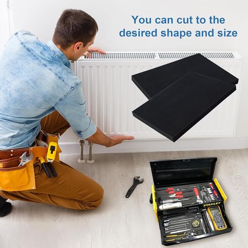 4 قطع من ألواح إسفنج البولي يوريثين مقاس 15.7 × 11.8 × 0.98 بوصة وسادات إسفنجية من البولي يوريثين قابلة للقطع - وسادات إسفنجية للتعبئة لتخزين صندوق الأدوات والحرف اليدوية (4) in Kuwait