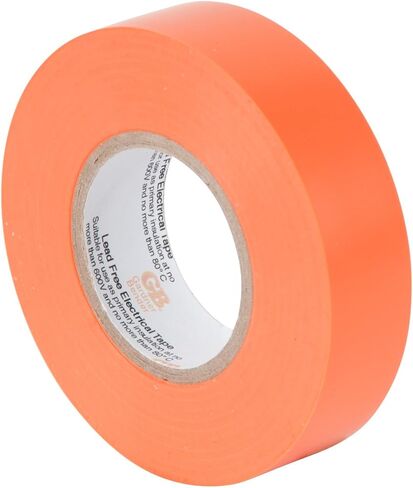 Gardner Bender GTO-667P Electrical Tape, ¾ in x 66 ft, Durable, Easy-Wrap, Flame Retardant, Orange in Kuwait