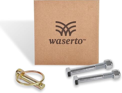 مسامير القص Waserto من الدرجة 2 ½ بوصة × 3-½ بوصة مع صواميل Nylock ½ بوصة: 5 عبوات للقواطع الدوارة: تتضمن 2 دبابيس Linch إضافية 7/16 بوصة × 1-3/4 بوصة in Saudi Arabia