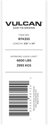فولكان مجموعة سلسلة ومجلدات - درجة 70 - 3/8 انش × 20 قدم - 6600 باوند تحميل عمل امن in Kuwait