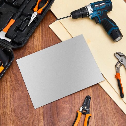 Photect 304 صفائح الفولاذ المقاوم للصدأ 1/8 بوصة × 9 بوصة × 12 بوصة ألواح من الفولاذ المقاوم للصدأ صفائح معدنية للمطبخ DIY صياغة in Kuwait