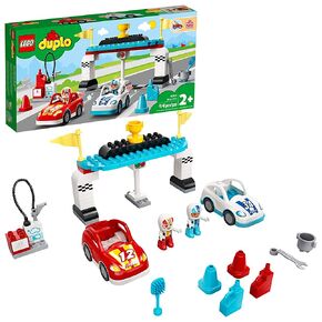 LEGO DUPLO Town Race Cars 10947 Cool Car-Race Building Toy; Imaginative, Developmental Playset for Toddlers and Kids; New 2021 (44 Pieces) in Saudi Arabia