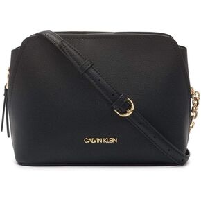 Calvin Klein Hailey Micro Pebble Triple Compartment Chain Crossbody in Saudi Arabia