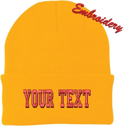 Personalized Beanie CP90 / Custom Text Beanie/Embroidery Beanie/Embroidery Text Beanie in Kuwait