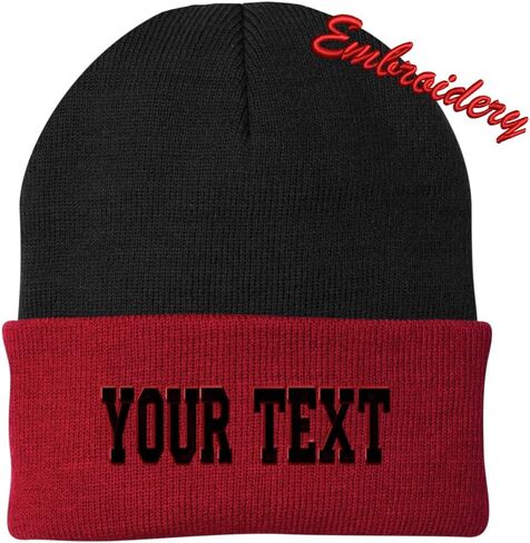 Personalized Beanie CP90 / Custom Text Beanie/Embroidery Beanie/Embroidery Text Beanie in Kuwait
