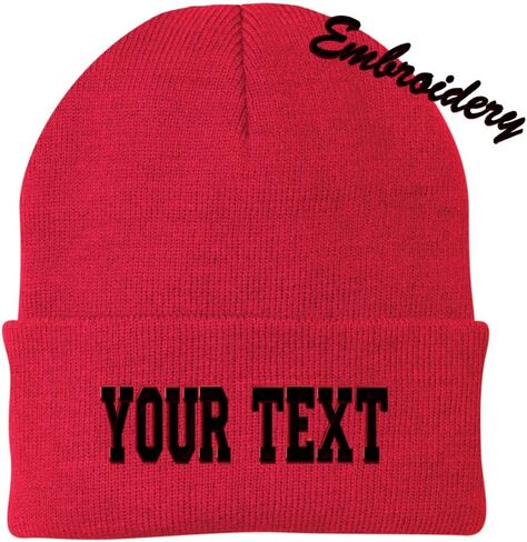 Personalized Beanie CP90 / Custom Text Beanie/Embroidery Beanie/Embroidery Text Beanie in Kuwait