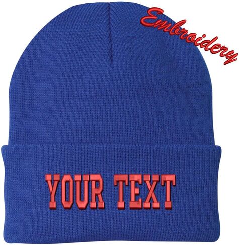 Personalized Beanie CP90 / Custom Text Beanie/Embroidery Beanie/Embroidery Text Beanie in Kuwait