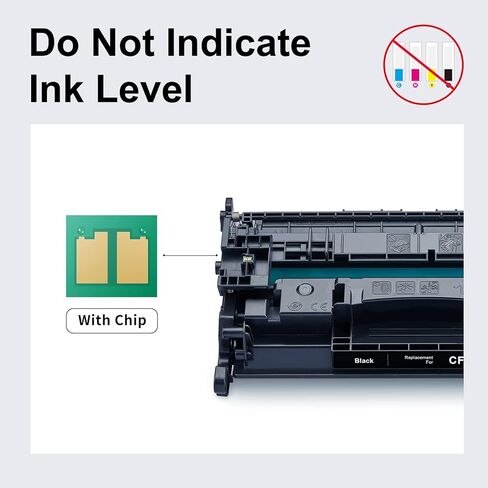 OA100 (58X مع CHIP) استبدال خرطوشة حبر معاد تصنيعها لجهاز HP 58X CF258X لاستخدامها مع Laserjet Pro M404n, M428fdw, M428fdn, (1 أسود) M404dn Toner in Kuwait