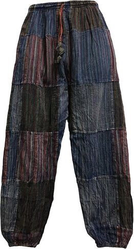Men's Bohemian Vintage Hippie Alibaba Yoga Patchwork Harem Pants in Saudi Arabia