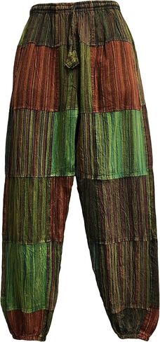 Men's Bohemian Vintage Hippie Alibaba Yoga Patchwork Harem Pants in Saudi Arabia