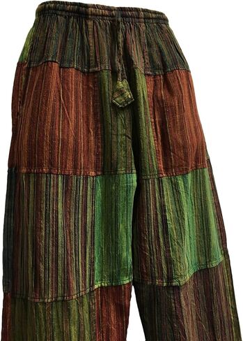 Men's Bohemian Vintage Hippie Alibaba Yoga Patchwork Harem Pants in Saudi Arabia