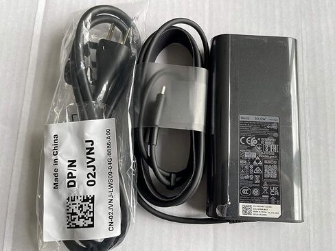 New Laptop Charger 90W watt USB Type C(USB-C) AC Power Adapter Include Power Cord for Dell XPS 13，Precision 3540,Latitude 3400,3500, 5289,5300 2in1,7400 2in1,7300, 7390 2in1, 7200 2in1,5400,0TDK33 in Saudi Arabia
