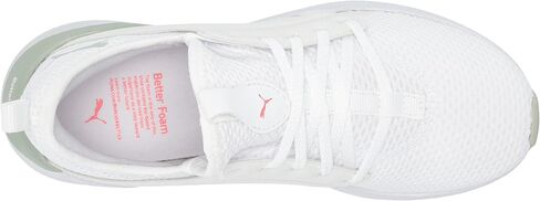 PUMA Women's Better Foam Adore Running Shoe, White-Frosty Green, 8 in Saudi Arabia