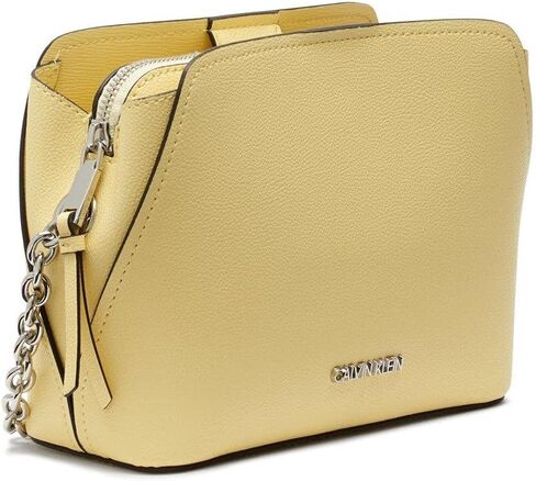 Calvin Klein Hailey Micro Pebble Triple Compartment Chain Crossbody in Saudi Arabia