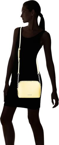 Calvin Klein Hailey Micro Pebble Triple Compartment Chain Crossbody in Saudi Arabia