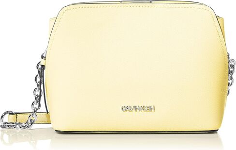Calvin Klein Hailey Micro Pebble Triple Compartment Chain Crossbody in Saudi Arabia