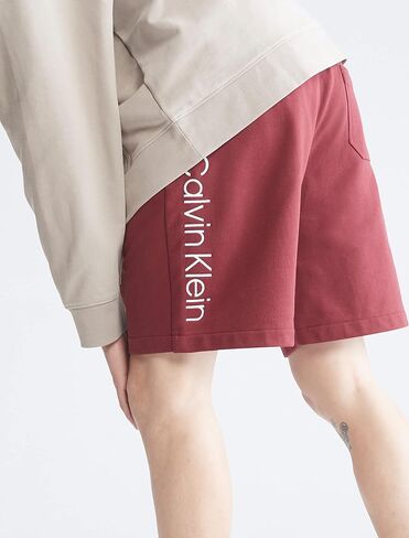 Calvin Klein Men's Logo French Terry Shorts in Kuwait