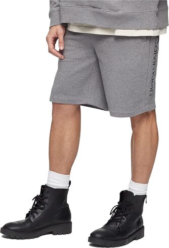 Calvin Klein Men's Logo French Terry Shorts in Kuwait