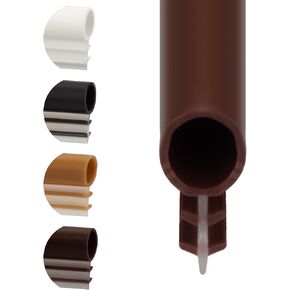 Window Weatherstrip Seal Kerf Mount Slot 5/16" Bulb 4 Colors and 5 Length Options (10ft, Black)